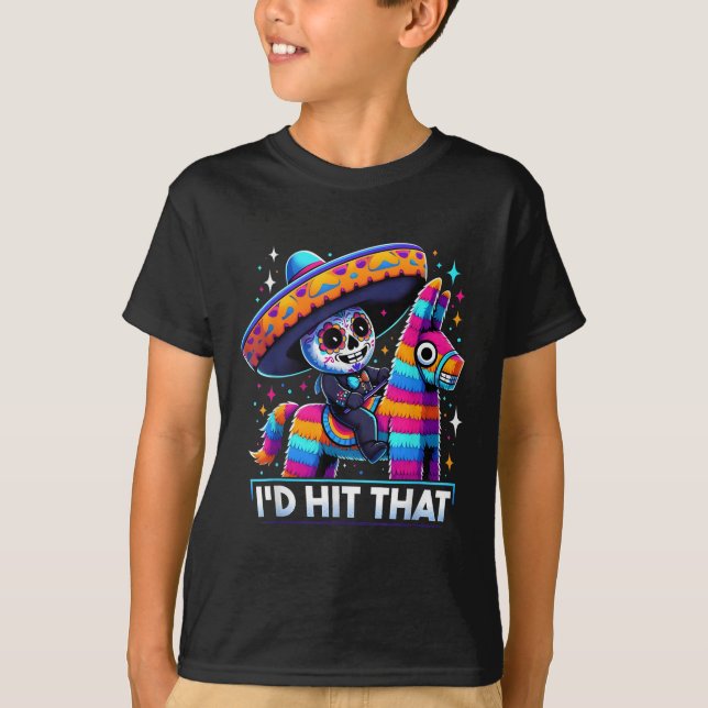 Camiseta La Fiesta Mexicana Pinatas Logró Que Cinco De M (Anverso)