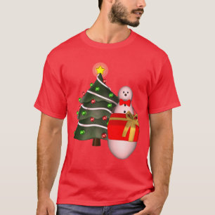 Camiseta La fiesta navideña de Snowman Tree