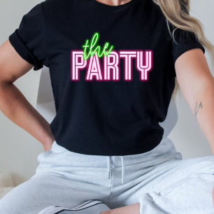 Camiseta La Fiesta Neon Verde y Rosa Tropical Bach
