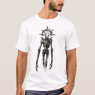Camiseta La figura esquelética gótica oscura El Testigo