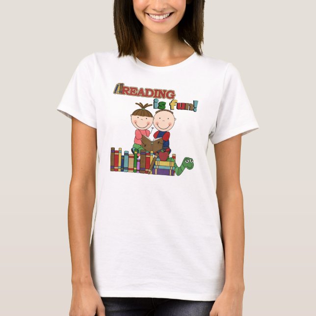 Camiseta La figura lectura del palillo de los niños es (Anverso)