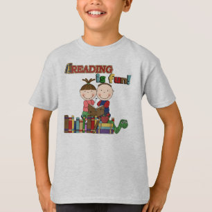 Camiseta La figura lectura del palillo de los niños es