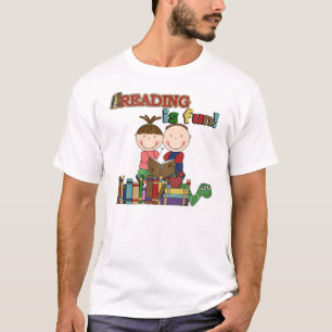 Camiseta La figura lectura del palillo de los niños es
