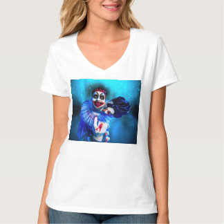 Camiseta La figura siniestra de payaso de Halloween de Slip