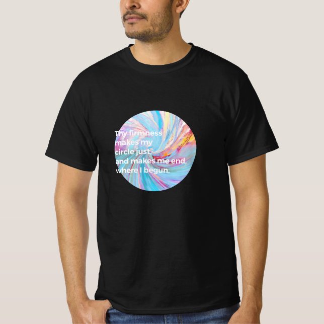 Camiseta La firmeza de la oferta turquesa (Anverso)