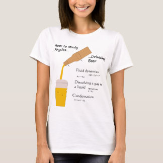 Camiseta La física y cerveza