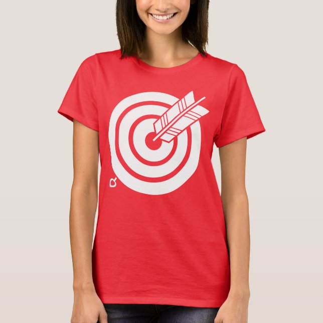 Camiseta La flecha golpeó un objetivo redondo (Anverso)