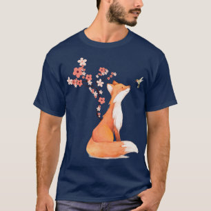 Camiseta La Flor De Cerezo Y El Colibrí