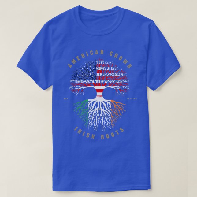 Camiseta La flor de Irlanda de los Estados Unidos crece en  (Diseño del anverso)