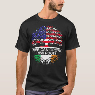 Camiseta La flor de Irlanda de los Estados Unidos crece en