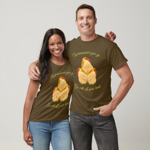 Camiseta La Flor De Tulipán Va Con El Corazón Inspirador