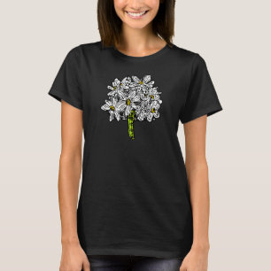 Camiseta La Flor De Verano Es Un Hermoso Estilo Gótico Para