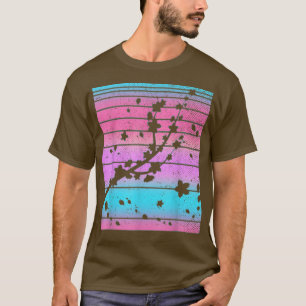 Camiseta La flor rosa de Sakura 80's Art Vaporwave Cherry
