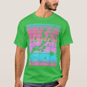 Camiseta La flor rosa de Sakura 80's Art Vaporwave Cherry