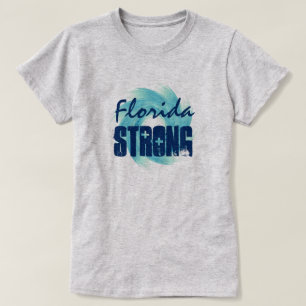 Camiseta La "Florida fuerte" y huracán
