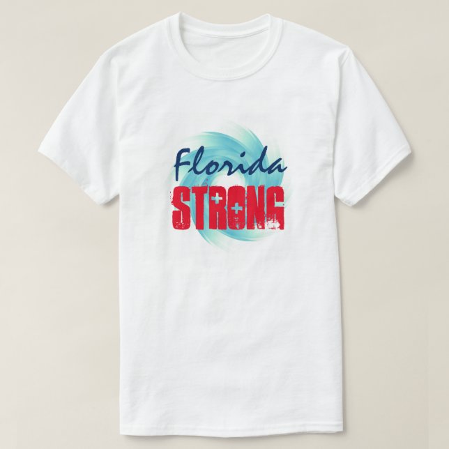 Camiseta La "Florida fuerte" y huracán (Diseño del anverso)