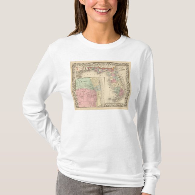 Camiseta La Florida, mapa móvil de Mitchell (Anverso)