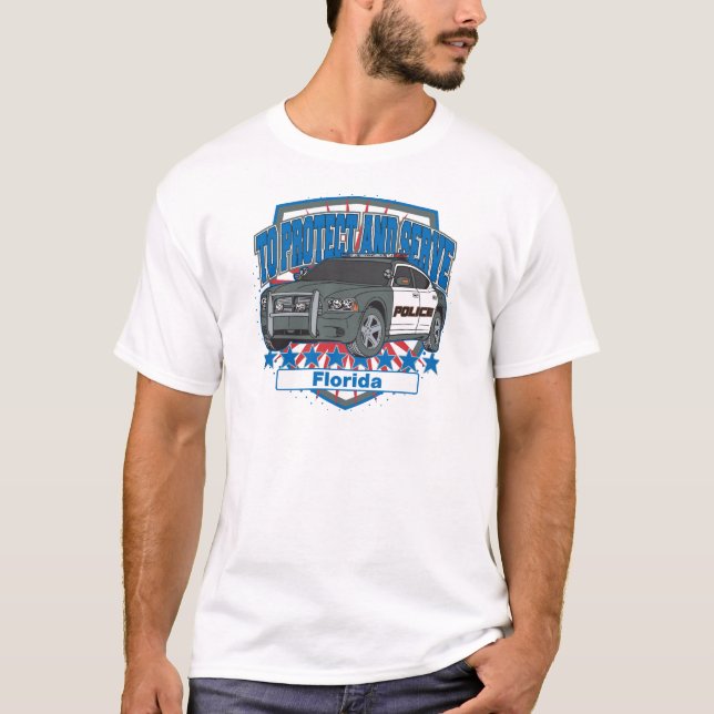 Camiseta La Florida para proteger y para servir el coche (Anverso)
