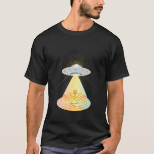 Camiseta La Formación De Un Círculo De Granos Por Un Ufo