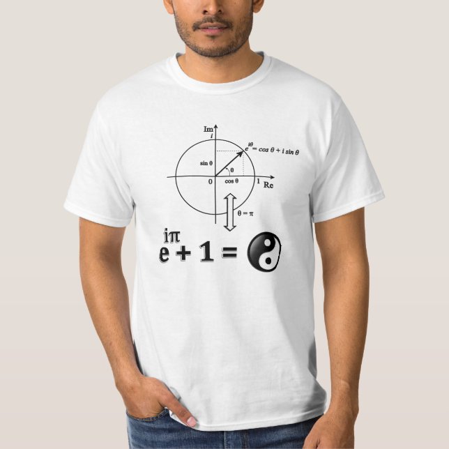 Camiseta La fórmula y la identidad de Euler (Anverso)