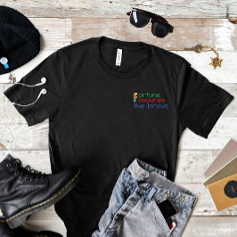 Camiseta La fortuna de citas motivadas favorece a la valien