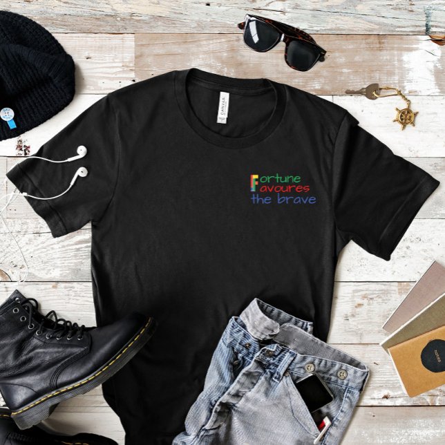 Camiseta La fortuna de citas motivadas favorece a la valien (Subido por el creador)