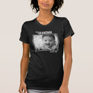 Camiseta La foto personalizada de la abuela y el nombre de