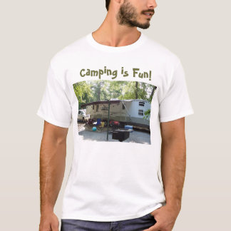 Camiseta ¡la foto que acampa, acampando es diversión!