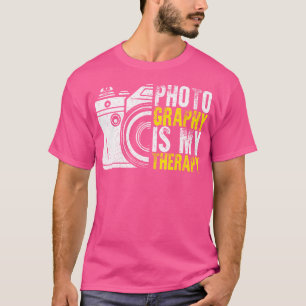 Camiseta La fotografía es mi terapia Fotógrafo Fotografía