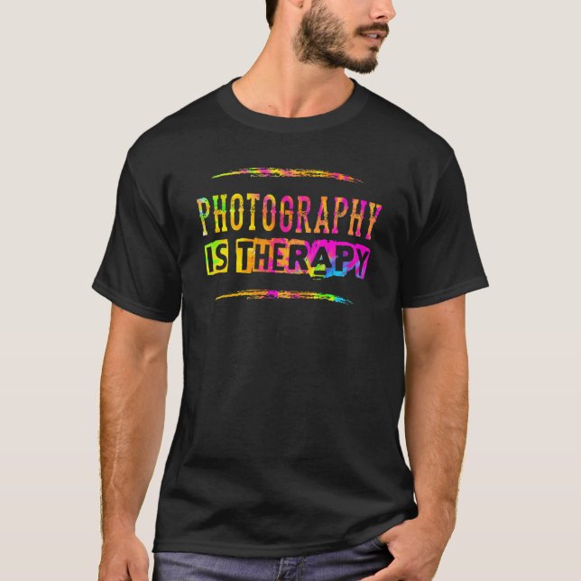 Camiseta La fotografía es un fotógrafo terapéutico que dice (Anverso)