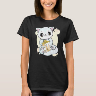 Camiseta La Fox Ártica Bebe Té De Leche De Banana Para Boba