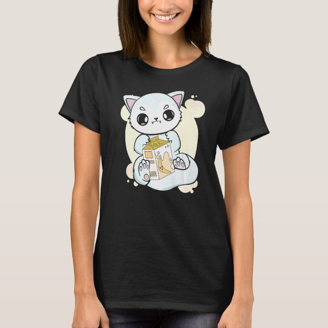 Camiseta La Fox Ártica Bebe Té De Leche De Banana Para Boba (Anverso)
