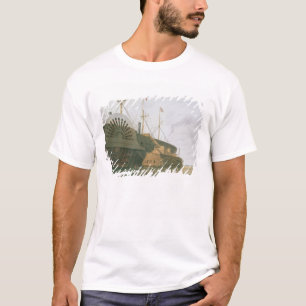Camiseta La fragata vieja HMS Agamemnon con su peso de c