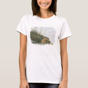 Camiseta La fragata vieja HMS Agamemnon con su peso de c