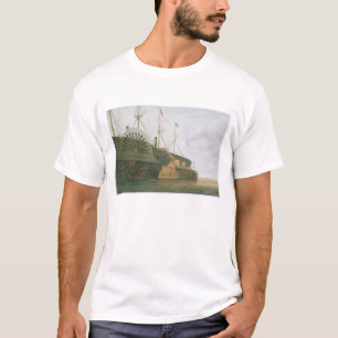 Camiseta La fragata vieja HMS Agamemnon con su peso de c