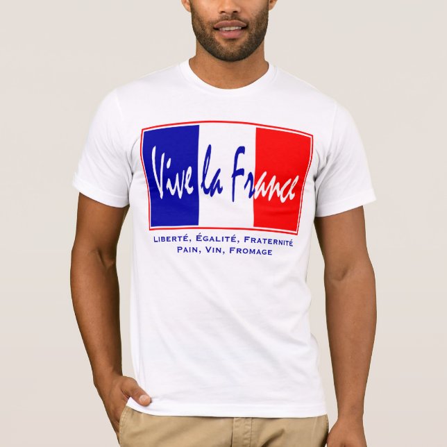 Camiseta La Francia - forma de vida francesa, el 14 de (Anverso)