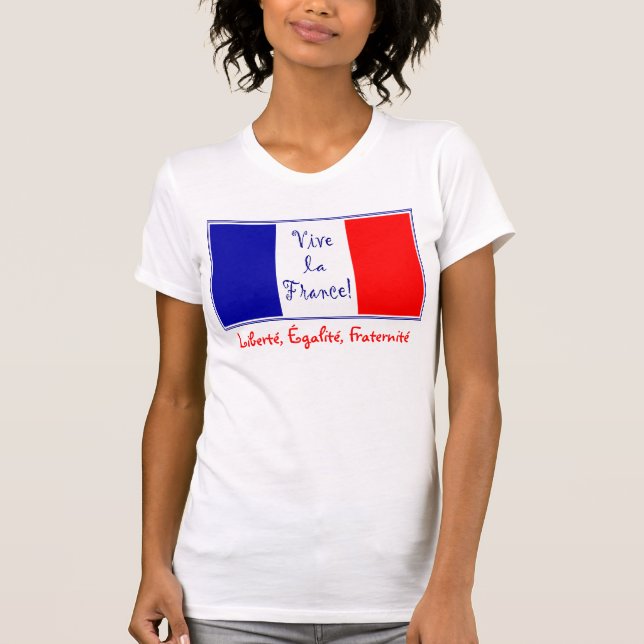 Camiseta La Francia - Liberté, Égalité, Fraternité de Vive (Anverso)