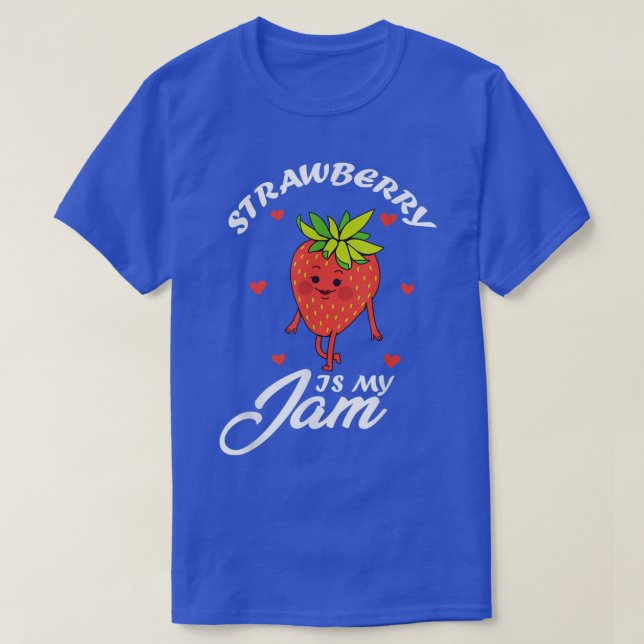Camiseta La Fresa Es Mi Jam Sweet Fruit Cute Strawberry J (Diseño del anverso)