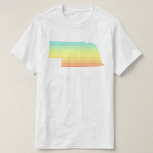 Camiseta la frialdad de Nebraska se descolora
