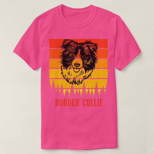 Camiseta La Frontera Collie Dog Ama El Amanecer Para Papá M (Diseño del anverso)