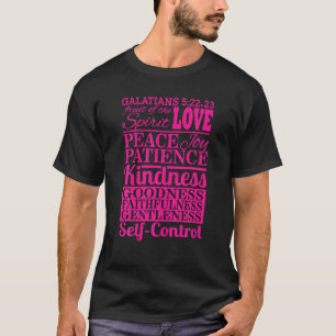 Camiseta La Fruta De Los Gálatas Espirituales 5 22 23 Camis