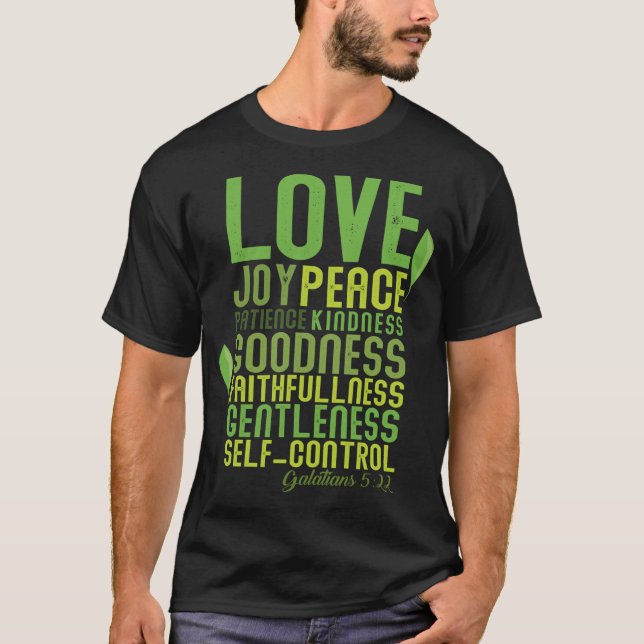 Camiseta La Fruta del Espíritu Regala la Biblia Cristiana V (Anverso)