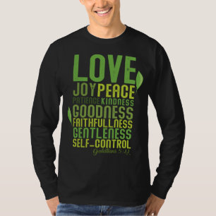 Camiseta La Fruta del Espíritu Regala la Biblia Cristiana V