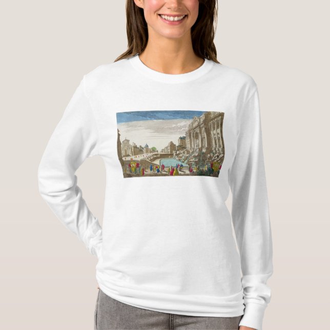 Camiseta La fuente del Trevi, Roma (Anverso)
