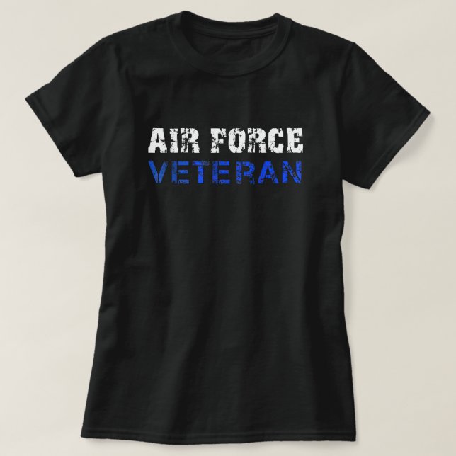 Camiseta La Fuerza Aérea de Estados Unidos, USAF, veteranos (Diseño del anverso)