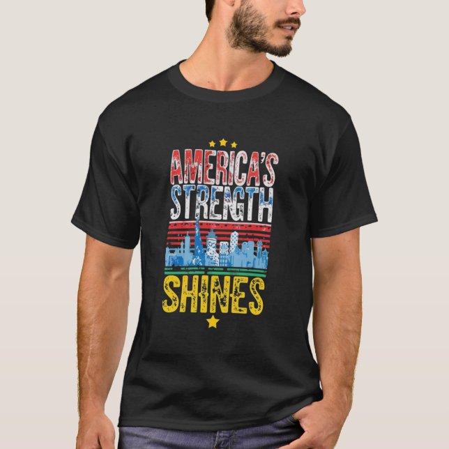 Camiseta "La fuerza de Estados Unidos brilla" (Anverso)