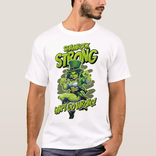 Camiseta La fuerza de Shamrock no puede equivocarse con el  (Anverso)