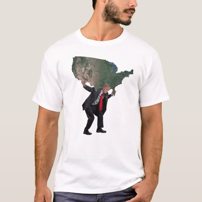 Camiseta La fuerza del presidente Trump (Anverso)