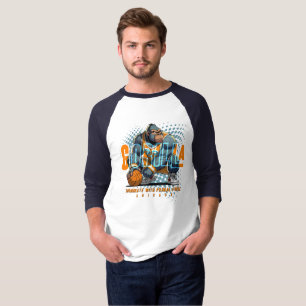 Camiseta La fuerza primordial del básquetbol Hombres 3/4