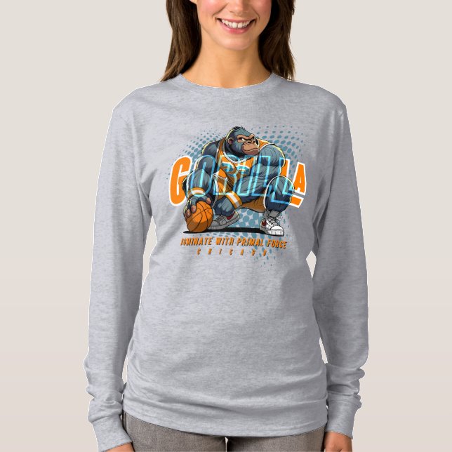 Camiseta La fuerza primordial del básquetbol | Women Long S